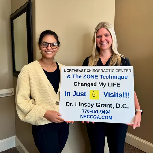 Chiropractor Alpharetta GA Linsey Grant With 6 Visit Testimonial